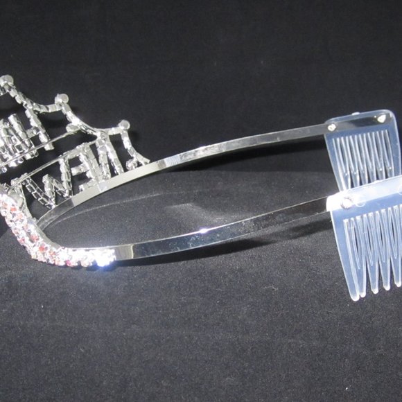 "Happy  New  Year" crystal  tiara - Picture 2 of 2